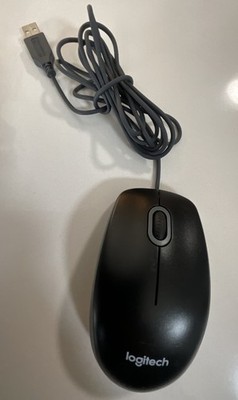 Logitech M-U0026 USB Optical Mouse - Black - Universal Wired - 810-002182