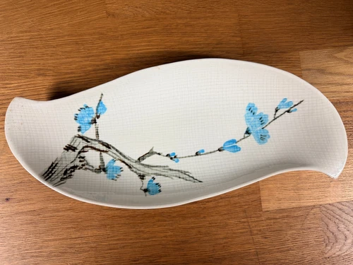 Vintage 1950s Red Wing Pottery Relish Serving Dish No.240 Anniversary Driftwood