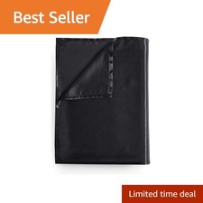Counfeisly Satin Flat Sheet Queen Black