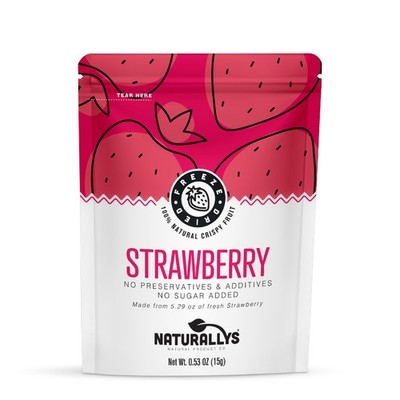 Freeze Dried Strawberries, Single Pack Crispy Fruit Snack, No Sugar Added, No...