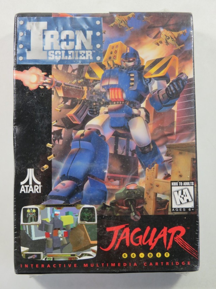 Cartouche de jeu video Iron Soldier Atari Jaguar authentique neuve sous scelle