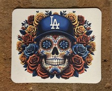 New Dodgers Skull Mouse Pad