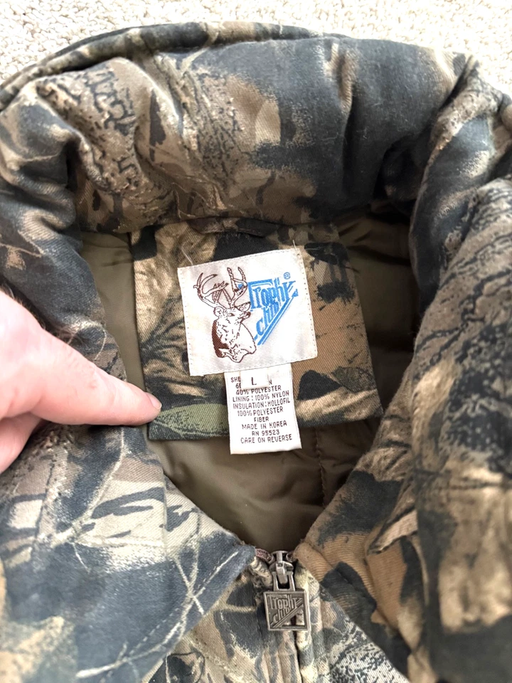 VGC Mens Trophy Club Mossy Oak Camo Insulated Coveralls, Large - Image 4 of 4