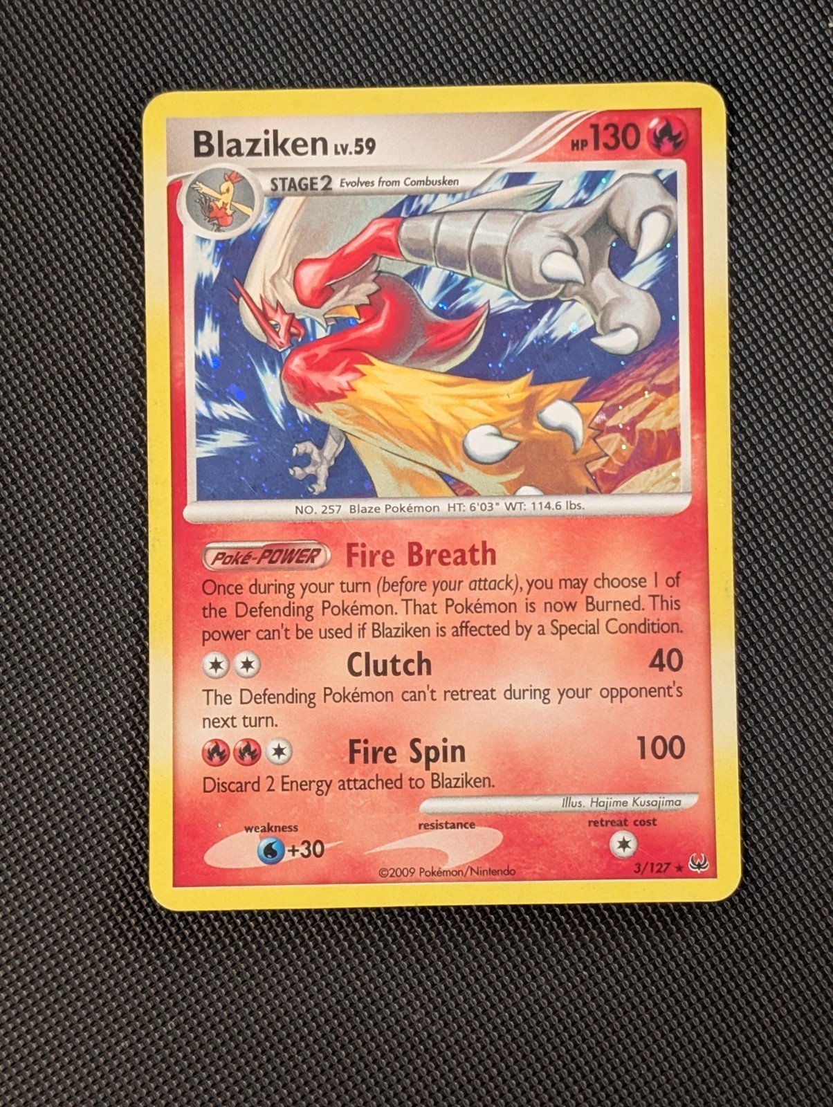 Blaziken - 3/127 - Holo Rare Platinum Base Set Pokémon TCG Card