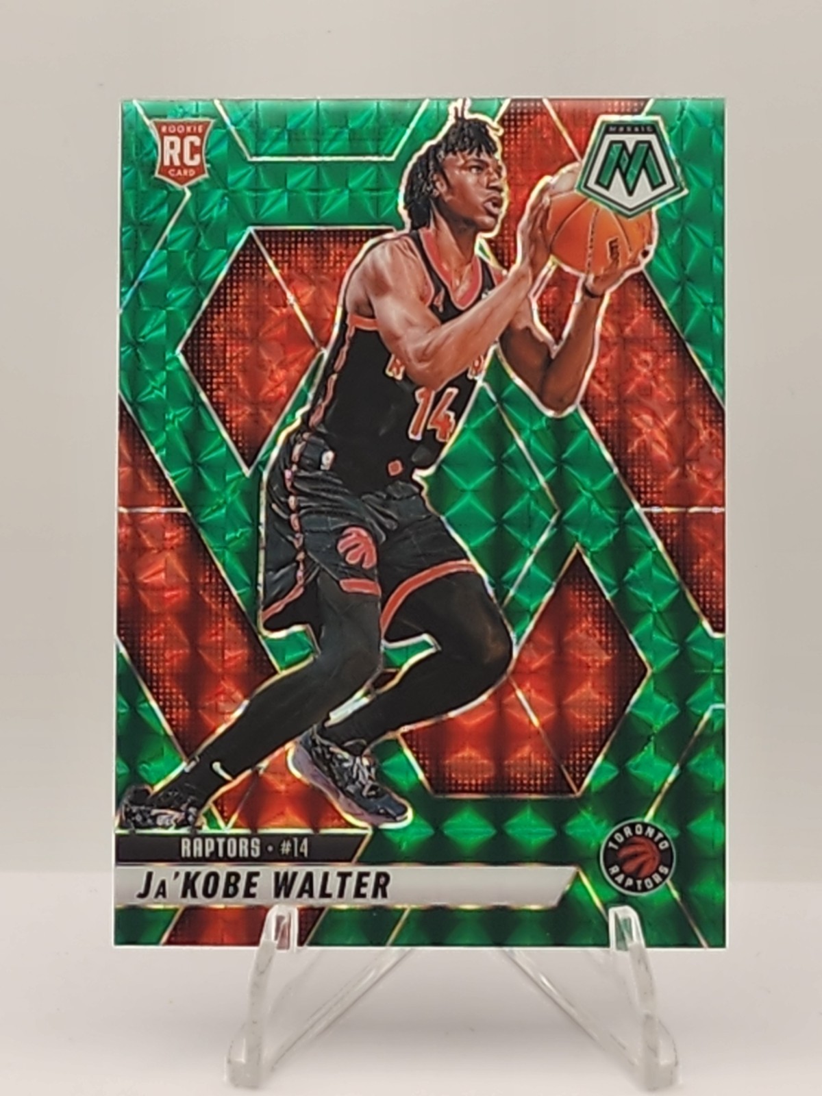 2024-25 Panini Mosaic - Rookies Ja'Kobe Walter #234 Green Mosaic Prizm (RC)