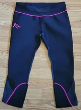 Kutting Weight Heat Generating Sauna Suit Capri Pants Womens L Black Pink