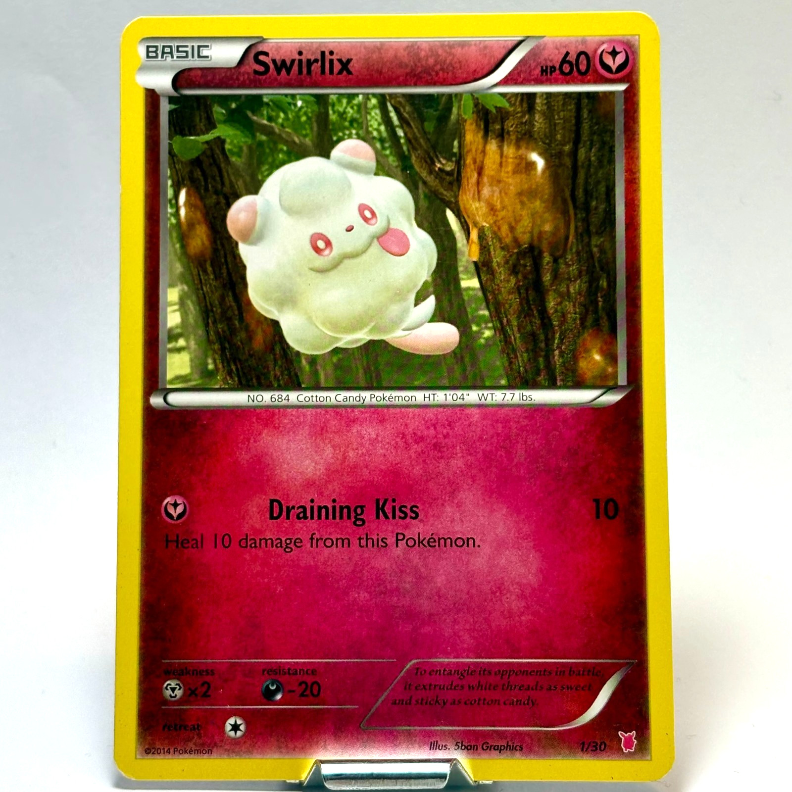 Swirlix 1/30 XY Trainer Kit: Bisharp & Wigglytuff MP Pokemon TCG