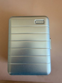 Away The Mini Aluminum Travel Toiletry Case Silver Never Used Discontinued RARE