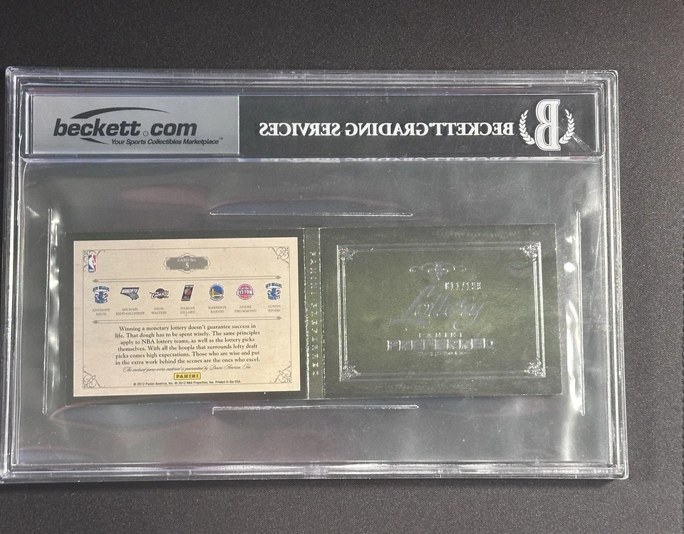 2013-14 Panini Prestige Lottery 7 cartões Beckett classificação 7.5 POP 1 não superior - Imagem 2 de 2