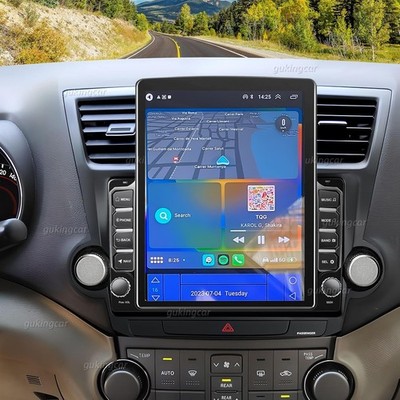 4+64G 9.7'' CarPlay Android13 Car Radio GPS FM BT For Toyota Highlander 2008-2013