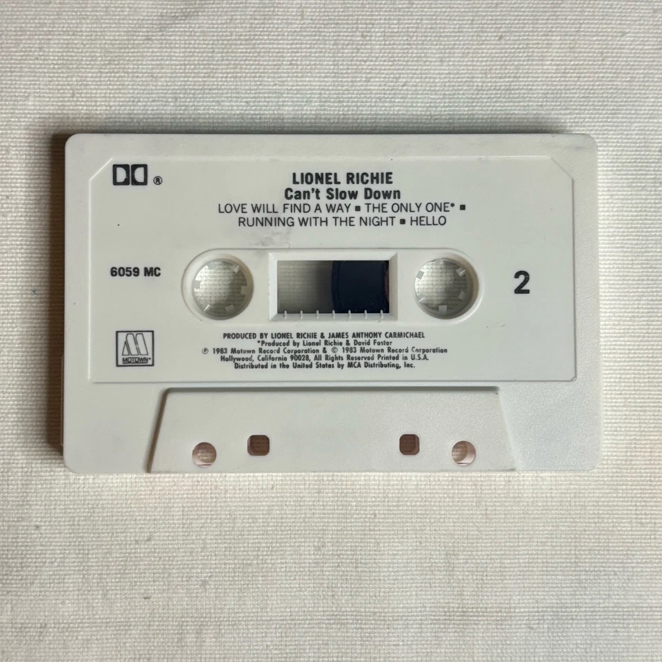 Lionel Richie Can't Slow Down Cassette 1983 Motown - Image 4 of 4