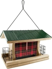 Woodlink Buffalo Plaid Ranch Bird Feeder