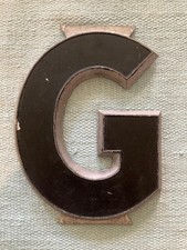 Vintage Adler Sign Letter Co Silhouette Cast Aluminum Letter G Made In USA