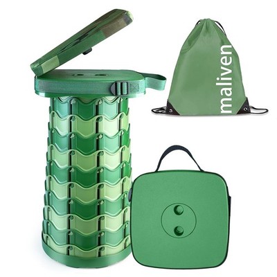 Collapsible Stool Chair with Padded Cushion Seat, Easy Carry Portable Folding...