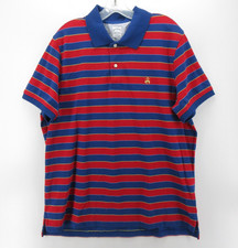 Brooks Brothers Polo Shirt Men XL Blue Striped Slim Fit Supima Cotton Preppy