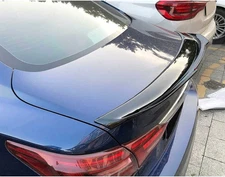 For Infiniti 2014-20 Q50 Black PSM Style High Kick Duckbill Trunk Spoiler Wing