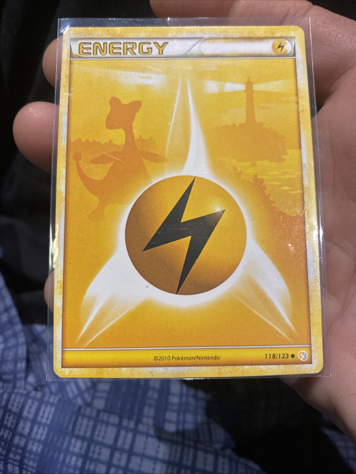 Pokemon TCG Lightning Energy 118/123 HeartGold SoulSilver LP