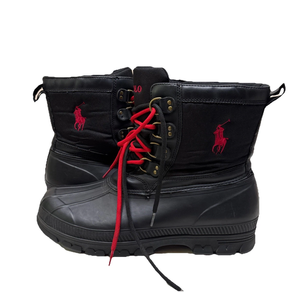 Polo Ralph Lauren Black Rubber Boots for Men for Sale - Shop New