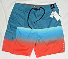 NWT Rip Curl 33 Waist 19" Mid Length 8598 Deep Ocean Dawn Patrol 19 Board Shorts