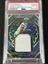 2023 Panini Obsidian Garrett Wilson Unbreakable /25 PSA 10 Patch Card #UMGWI