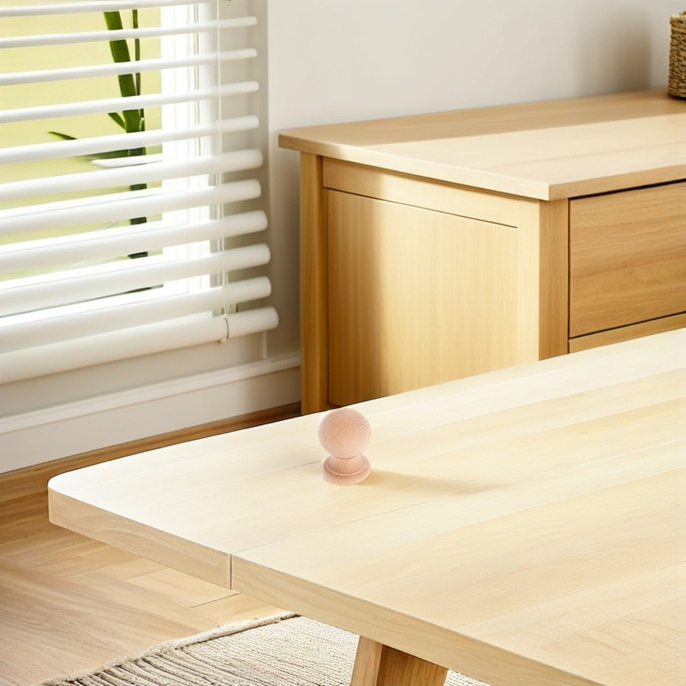 2pcs Bed Post Finials: 6 cm Ball Finial Tops Wooden Fence Topper Caps - Curtain