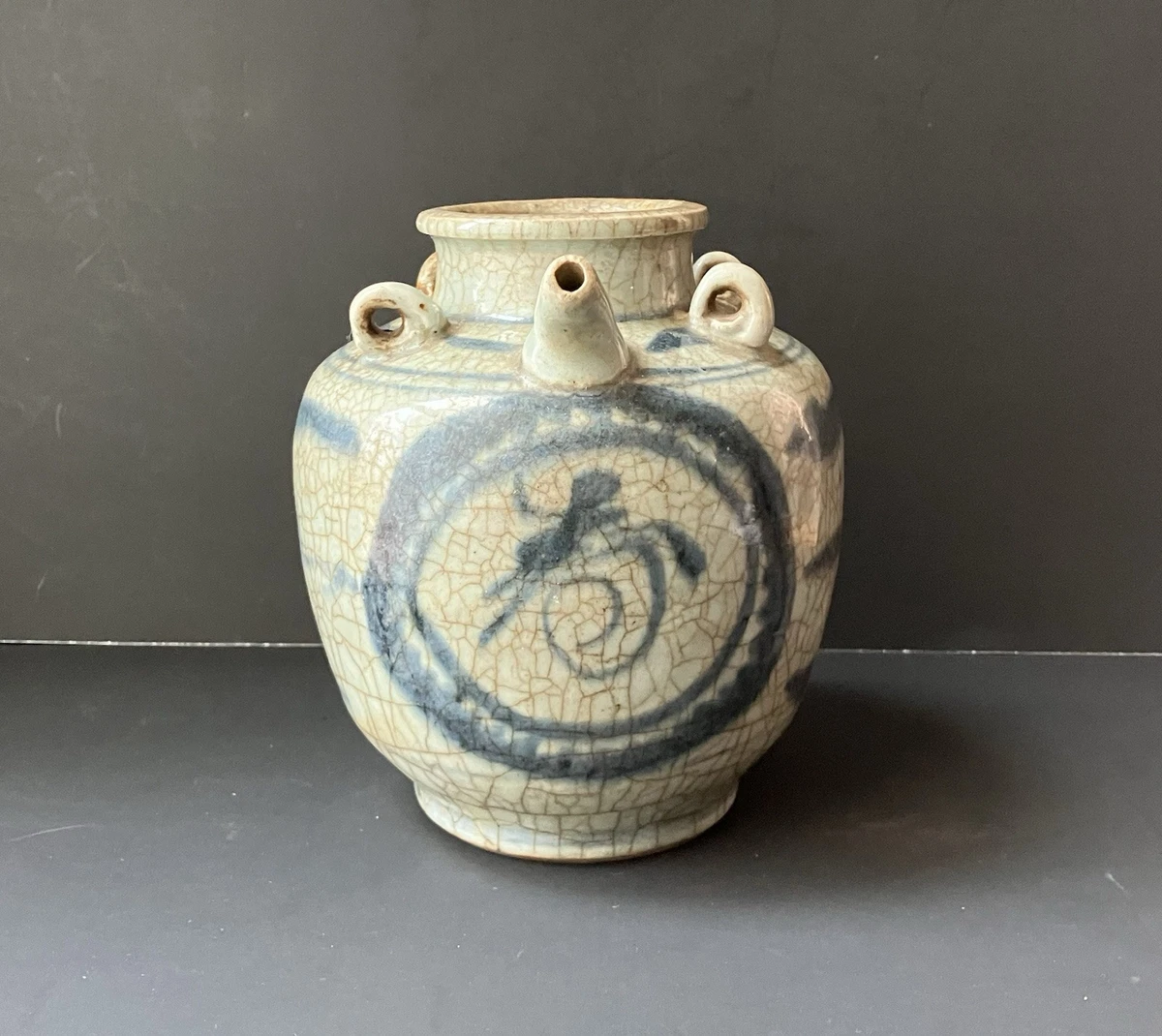 蓝色古董原版1850-1899 中国古董花瓶| eBay