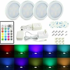 4-20x Mains Under Cabinet Lights RGB LED Kitchen Lamp Cupboard Display Lighting