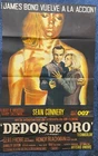 GOLDFINGER Sean Connery as  James Bond  007 Shirley Eaton  arg movie poster 3868