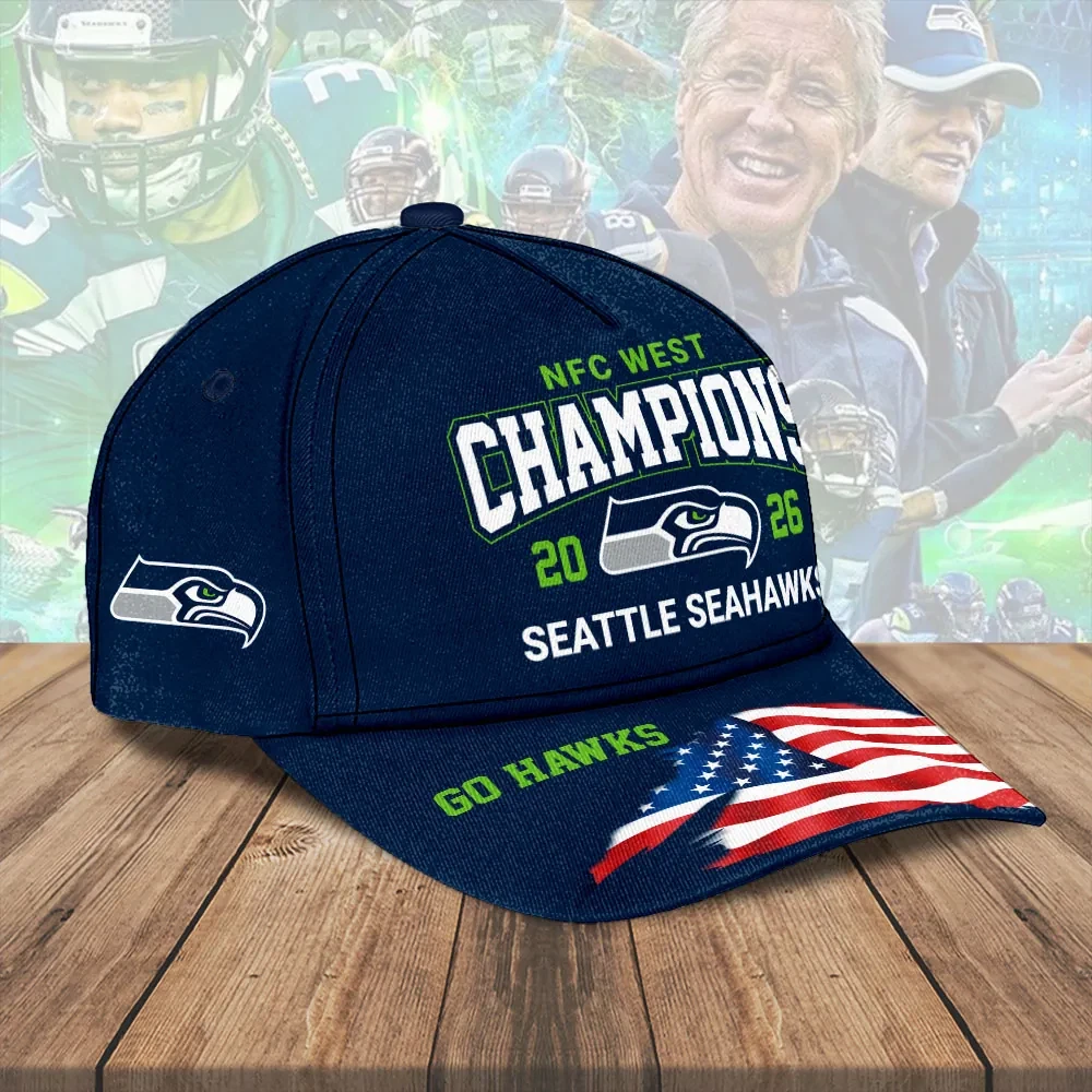 Seahawks 2025 NFC West Champions Classic Cap