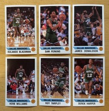 1990-91 Panini Basketball Sticker Album Lot Of 6 Dallas Mavericks NM-MT