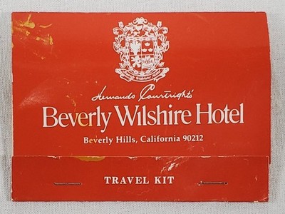 Vtg Beverly Wilshire Hotel, Beverly Hills, Travel Sewing Kit Advertising Unused