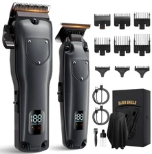 Cortadora de pelo profesional inalámbrica USB-C con pantalla LED para hombre