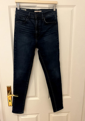 Levi s Mile High Super Skinny Jeans, Größe 29 x 30, Damen, dunkelblau 