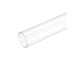 Plastic Pipe Rigid Tube Clear 1.5"(37.6mm) ID 1.6"(40mm) OD 9.6" (245mm)