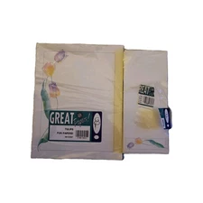 Vintage Great Papers Stationery Set Tulips 100 8.5x11 Paper 45 Matching Envelope