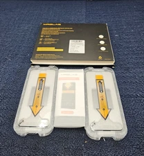 (QTY 4) MRGLAS 15PM-6.7 TOP 9H+ Glass for iPhone 15 Pro Max Screen Protector