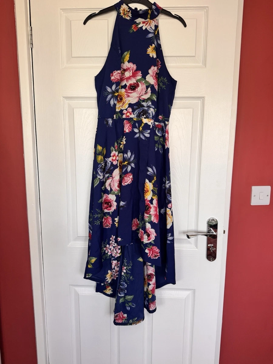 Robe Mela London Fleurie Multicolore - Taille 42 (UK 14), Longueur Midi, Style Moulant, Neuve Avec étiquettes