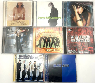 Pop CD Lot Backstreet Boys NSYNC Avril Lavigne JLo 8 Discs
