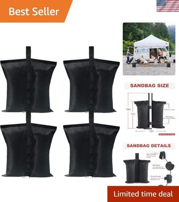 Reliable 120 lbs Gazebo Tent Sand Bags - 4-Pack Heavy-Duty for Windy Conditions