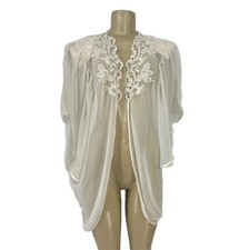 Vintage Victoria's Secret Sheer Robe Cover Up One Size Padded Shoulder 1-1