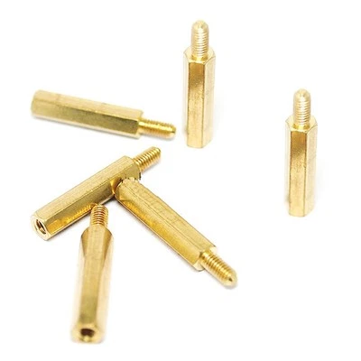 50 PCS NEW Brass M3X20MM Male to Femal Spacer Hex Column Standoff Support PCB