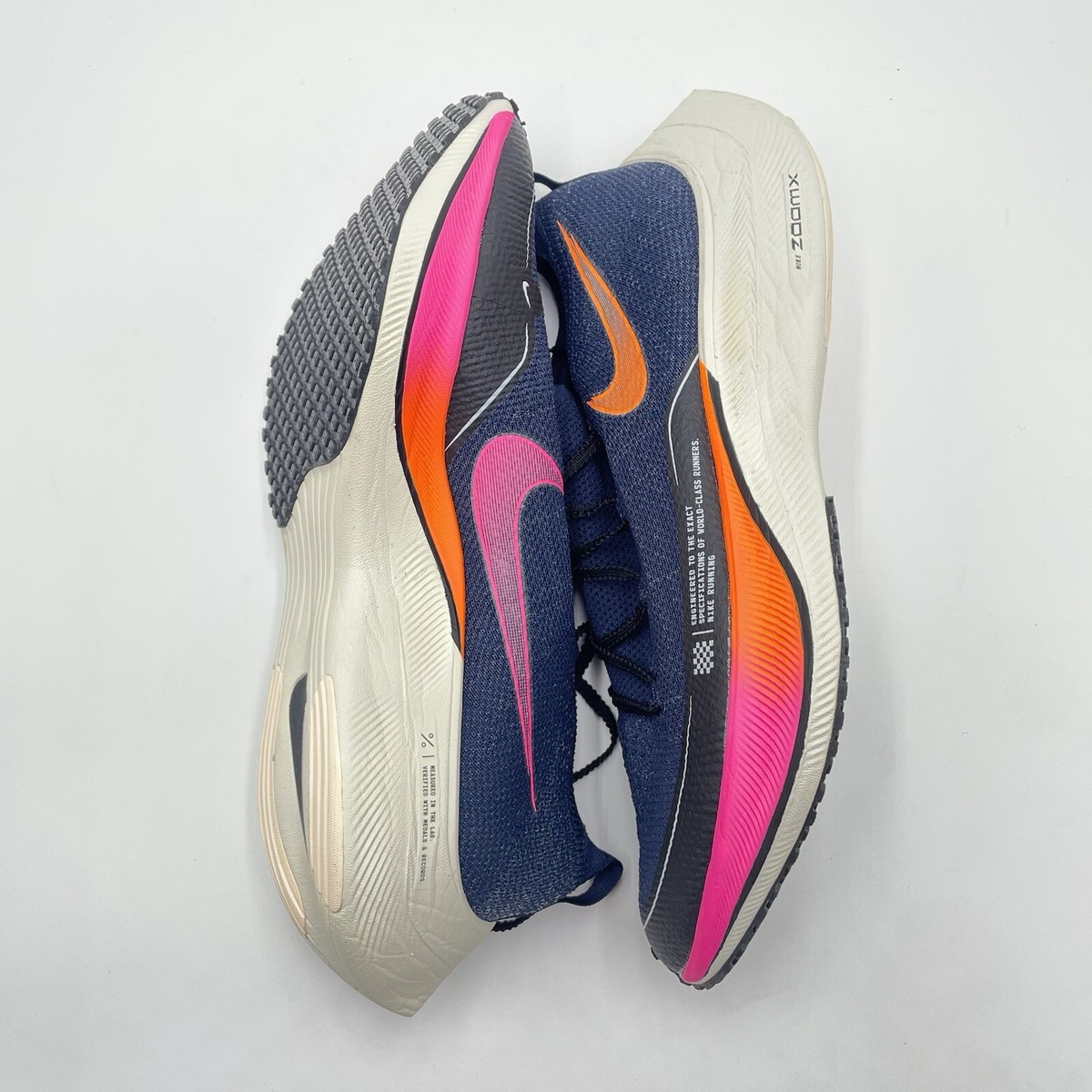 Brand New Nike ZoomX Vaporfly Next% NBY Navy Orange Size