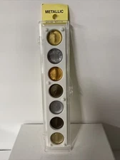 Metallic Rub-On Paint Palette - 7 Colors Kit #2 Earth Tones