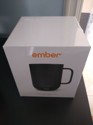 NEW SEALED Ember 10 oz Temperature Control Coffee Mug 2 Black Factory Sealed 