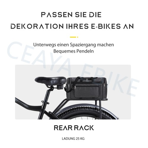 29 Zoll E Mountainbike 48V 17AH Akku City ebike 25km/h Elektrofahrrad EBIKE - Bild 13 von 24