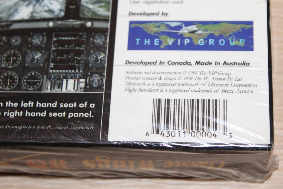 VIP Classic Wings '98 PC-CD Rom, Aircraft & Cockpit Expansion Simulator NEW SEAL - Image 3 of 4