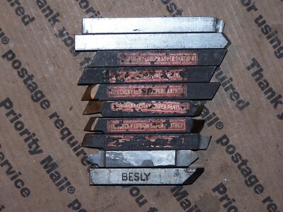 Tool bit cutters, 5/16'', Random Lot of 10, Sold As Is, Loc#77