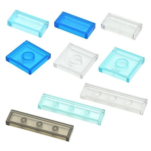 1x1 1x2 2x2 1x4 Transparent Trans Bricks Plates Tiles Bulk Lot for Lego You Pick - Picture 8 of 31