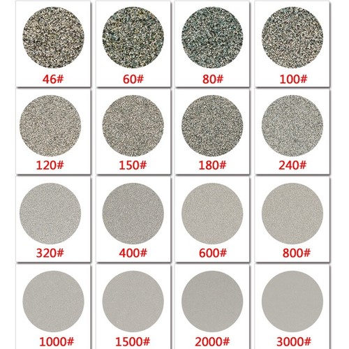 Disco de molienda de diamante de 8" pulgadas arena 3000 fino recubierto de rueda abrasiva disco plano - Imagen 7 de 22