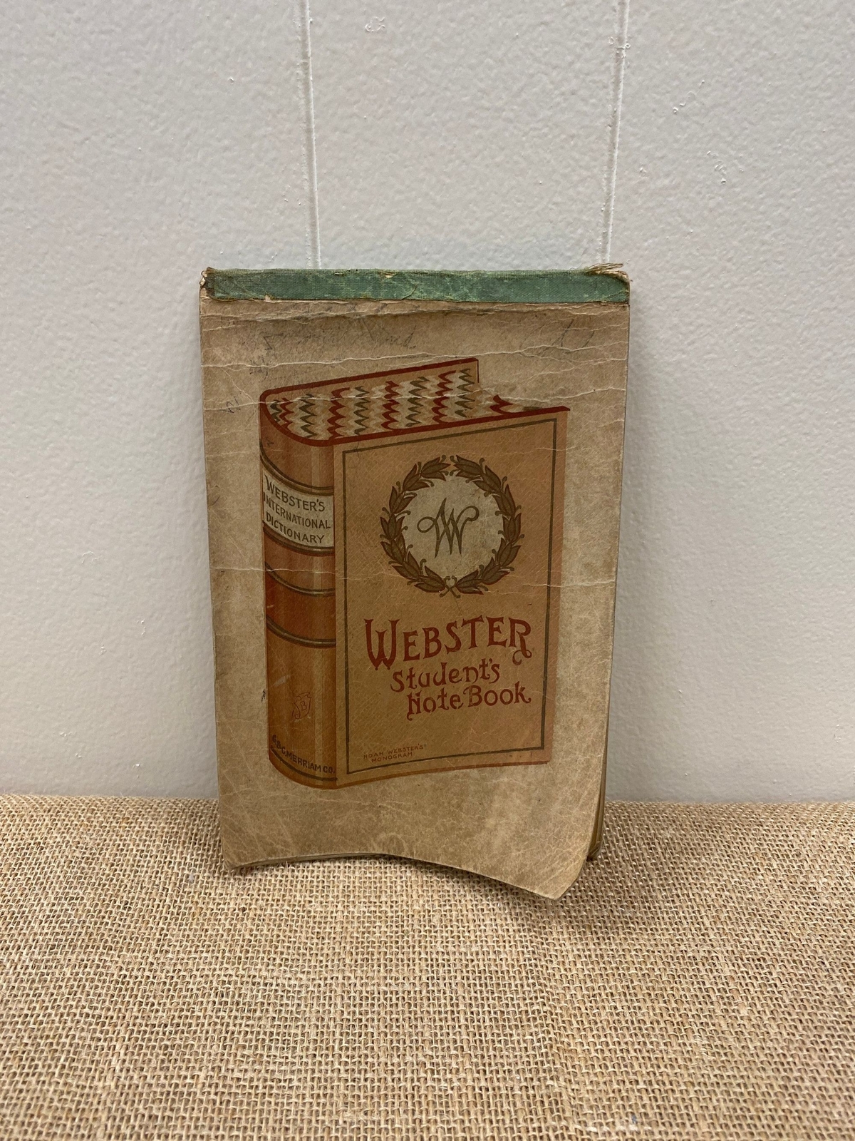 Antique Webster’s Student Notebook Hand Written Notes From 1905